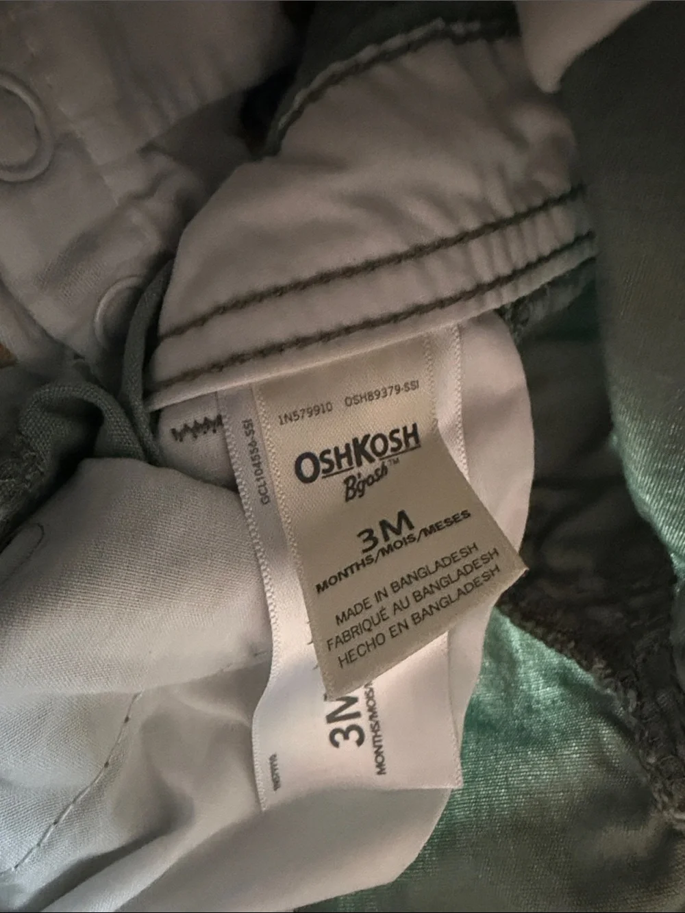 OshKosh B'gosh Sage Green Baby/Toddler Overalls